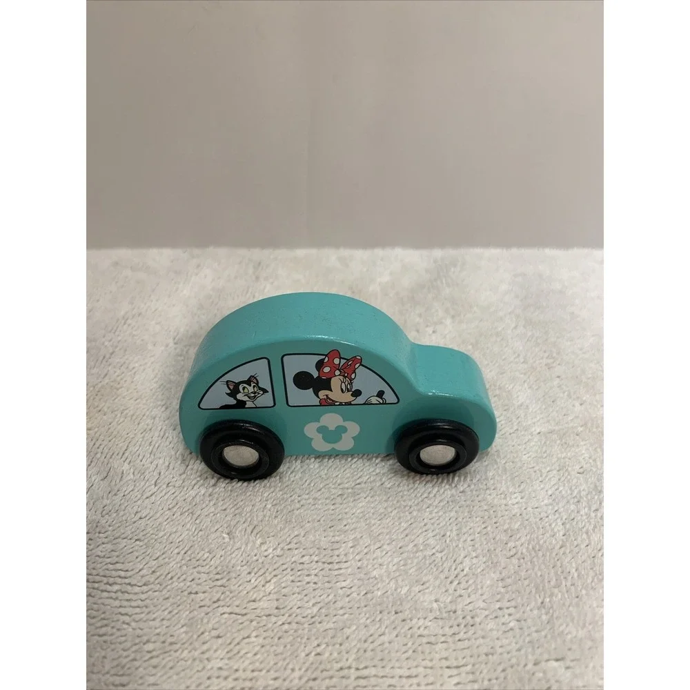 Melissa &Doug Disney Wooden‎ Car Minnie Mouse Blue Vehicle Replacement Toy